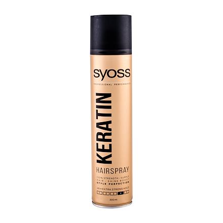 Syoss Keratin Hair Spray dámský ochranný lak na vlasy se silnou fixací 300 ml pro ženy