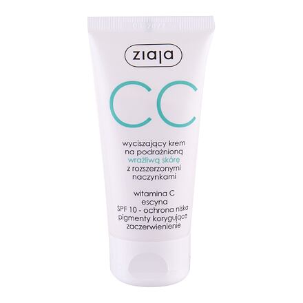 Ziaja CC Cream SPF10 zklidňující cc krém s vitamínem c pro citlivou pleť 50 ml