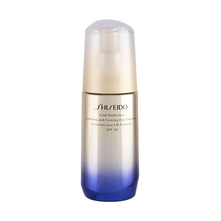 Shiseido Vital Perfection Uplifting And Firming Emulsion SPF30 dámské liftingová emulze proti vráskám 75 ml pro ženy