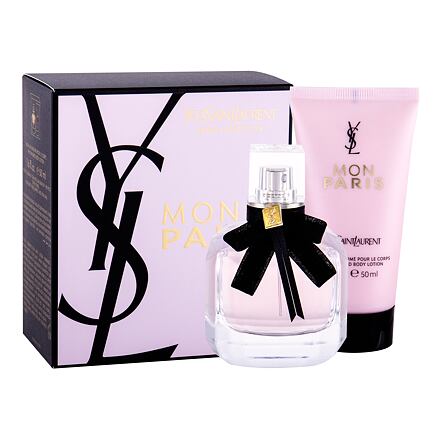 Yves Saint Laurent Mon Paris dámská dárková sada parfémovaná voda 50 ml + tělové mléko 50 ml pro ženy