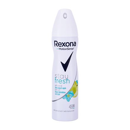 Rexona MotionSense Stay Fresh Blue Poppy & Apple dámský antiperspirant deodorant ve spreji 150 ml pro ženy