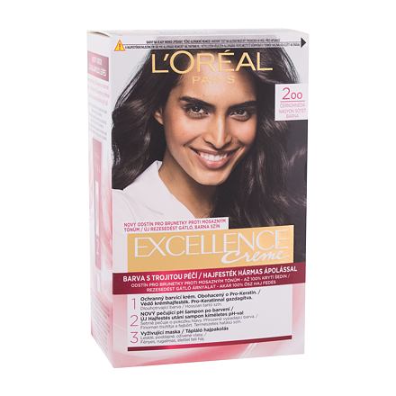 L'Oréal Paris Excellence Creme Triple Protection dámská barva na vlasy na všechny typy vlasů 48 ml odstín hnědá pro ženy