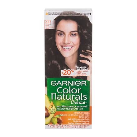 Garnier Color Naturals Créme dámská permanentní zářivá barva na vlasy 40 ml odstín černá pro ženy