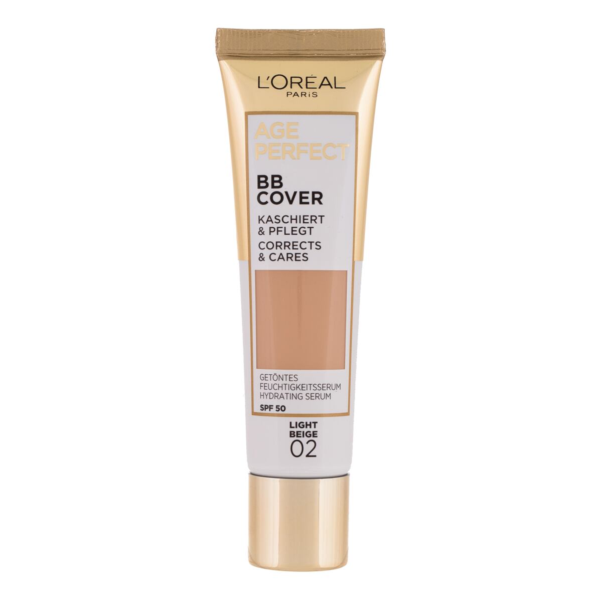 L'Oréal Paris Age Perfect BB Cover hydratační a krycí bb krém 30 ml odstín 02 light beige