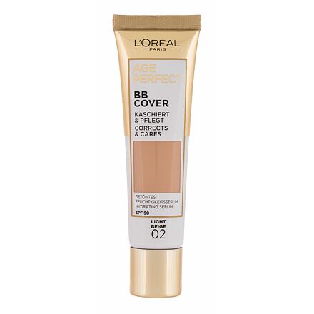 L'Oréal Paris Age Perfect BB Cover hydratační a krycí bb krém 30 ml odstín 02 light beige