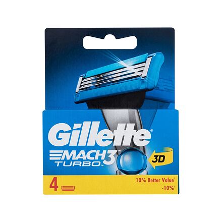 Gillette Mach3 Turbo 3D pánský náhradní břit 4 g pro muže