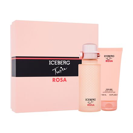 Iceberg Twice Rosa dámská dárková sada toaletní voda 125 ml + tělové mléko 100 ml pro ženy