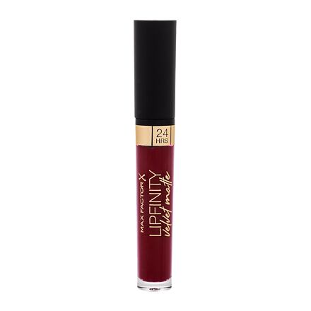 Max Factor Lipfinity Velvet Matte 24HRS dámská tekutá matná rtěnka 3.5 ml odstín červená