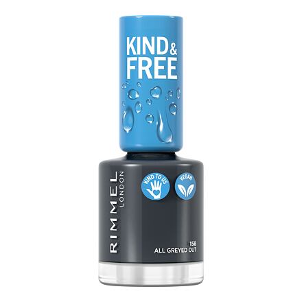 Rimmel London Kind & Free lak na nehty 8 ml odstín šedá