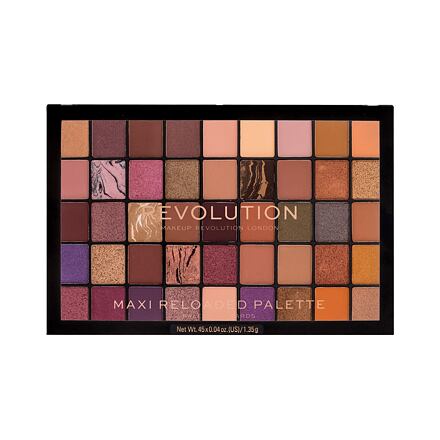 Makeup Revolution London Maxi Re-loaded maxi paletka pudrových očních stínů 60.75 g odstín paletka barev
