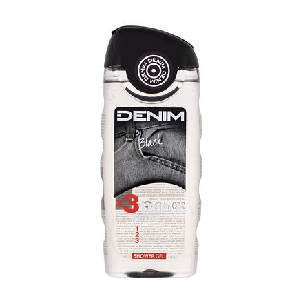 Denim Black Triple Detox pánský detoxikační sprchový gel 250 ml pro muže