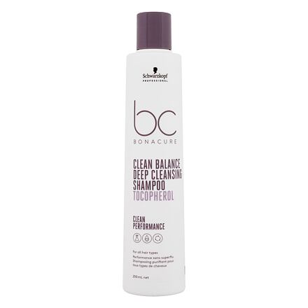 Schwarzkopf Professional BC Bonacure Clean Balance Tocopherol Shampoo dámský hloubkově čisticí šampon 250 ml pro ženy
