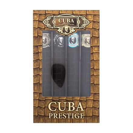 Cuba Prestige pánská dárková sada toaletní voda 35 ml + toaletní voda Prestige Black 35 ml + toaletní voda Prestige Platinum 35 ml + toaletní voda Prestige Legacy 35 ml pro muže