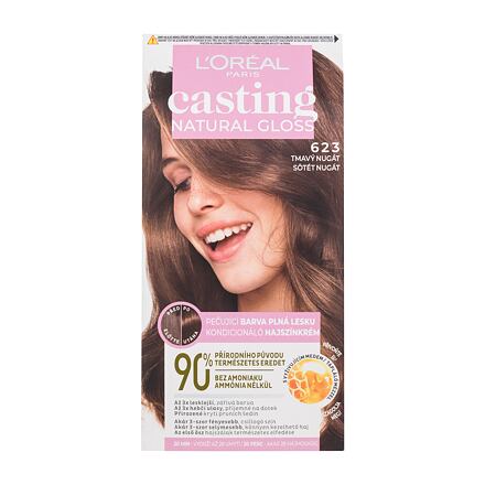 L'Oréal Paris Casting Natural Gloss dámská barva na vlasy na barvené vlasy 48 ml odstín hnědá pro ženy