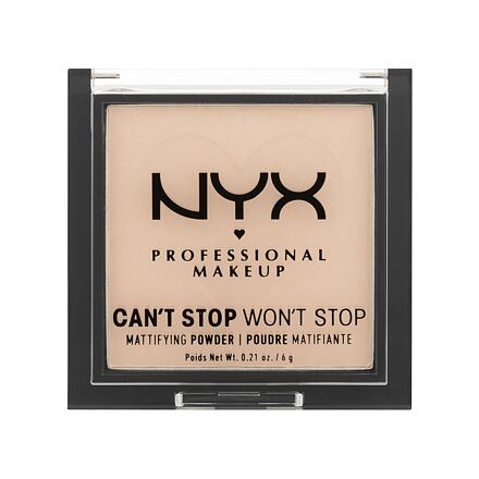 NYX Professional Makeup Can't Stop Won't Stop Mattifying Powder zmatňující pudr 6 g odstín 02 light