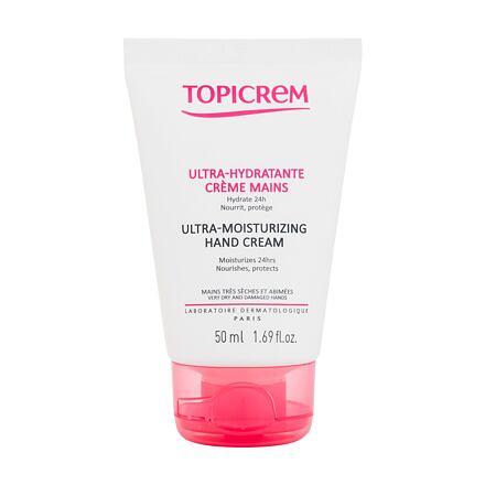 Topicrem Ultra-Moisturizing Hand Cream dámský hydratační krém na ruce se suchou a citlivou pokožkou 50 ml pro ženy