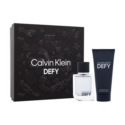 Calvin Klein Defy pánská dárková sada toaletní voda 50 ml + sprchový gel 100 ml pro muže