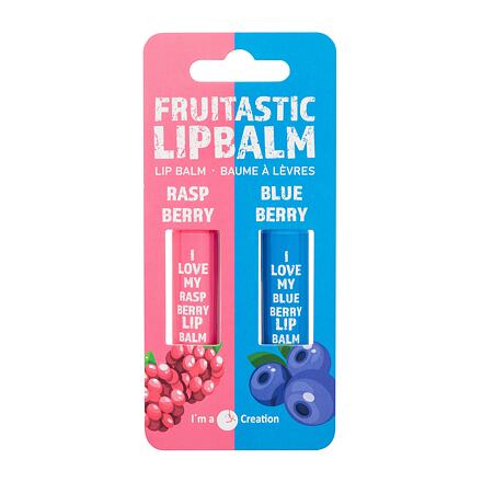 2K Fruitastic dámský sada: balzám na rty 4,2 g Raspberry + balzám na rty 4,2 g Blueberry