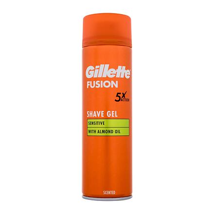 Gillette Fusion Sensitive Shave Gel pánský zklidňující a hydratační gel na holení 200 ml pro muže