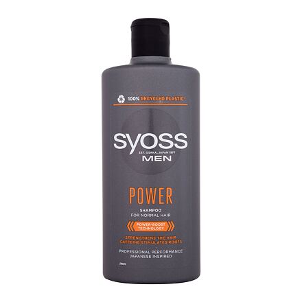 Syoss Men Power Shampoo pánský šampon pro posílení vlasů a stimulaci růstu 440 ml pro muže