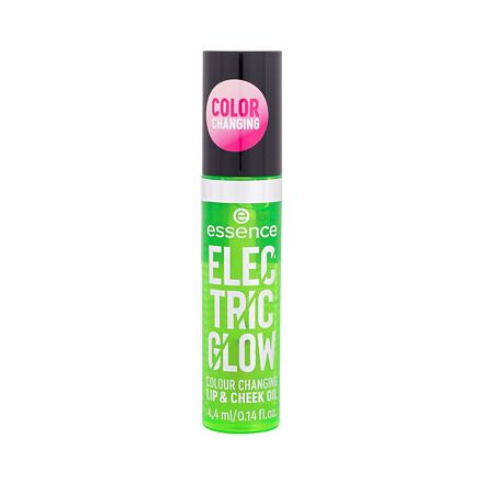 Essence Electric Glow Colour Changing Lip & Cheek Oil olej na rty a tváře měnící barvu 4.4 ml odstín růžová
