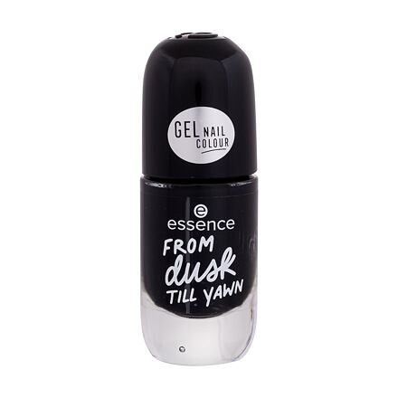 Essence Gel Nail Colour rychleschnoucí lak na nehty s lesklým efektem 8 ml odstín černá