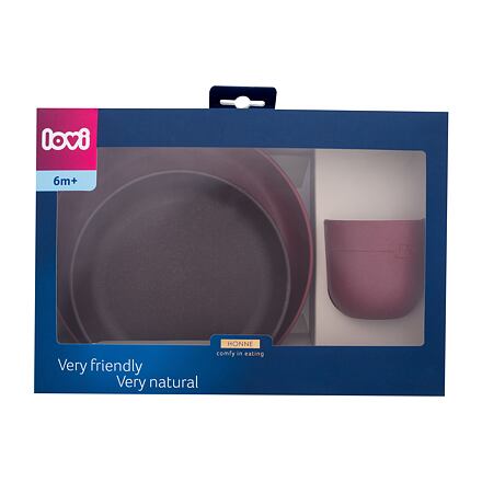 LOVI Set Of Tableware Tamarillo sada: miska 420 ml + talířek 400 ml + hrneček 180 ml