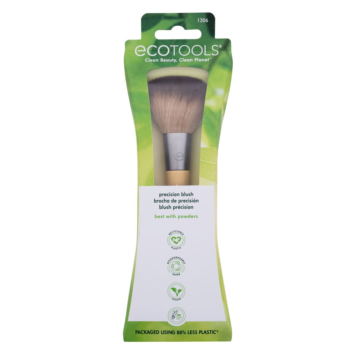 EcoTools Brush Precision Blush dámský štětec na tvářenku odstín béžová