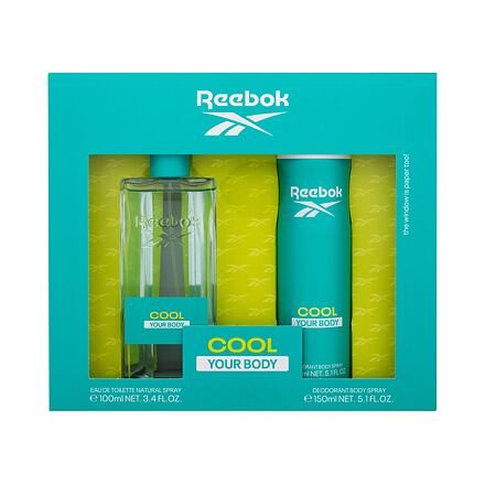 Reebok Cool Your Body dámská dárková sada toaletní voda 100 ml + deodorant 150 ml pro ženy