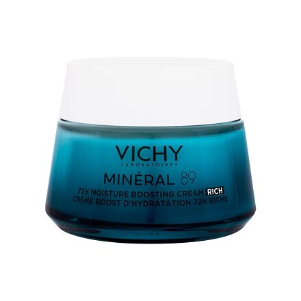 Vichy Minéral 89 72H Moisture Boosting Cream Rich dámský 72h krém pro zvýšení hydratace pro suchou pleť 50 ml pro ženy