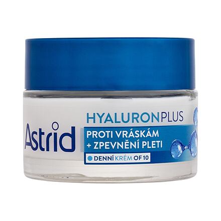 Astrid Hyaluron 3D Antiwrinkle & Firming Day Cream SPF10 dámský zpevňující denní krém proti vráskám 50 ml pro ženy poškozená krabička