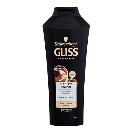 Schwarzkopf Gliss Ultimate Repair Strength Shampoo dámský regenerační šampon pro poškozené a suché vlasy 400 ml pro ženy