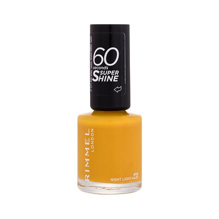 Rimmel London 60 Seconds Super Shine rychleschnoucí lak na nehty 8 ml odstín žlutá