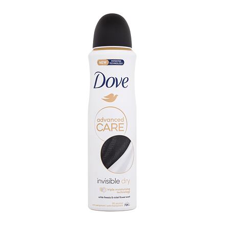 Dove Advanced Care Invisible Dry 72h dámský antiperspirant nezanechávající skvrny na oblečení 150 ml pro ženy