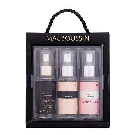 Mauboussin Mauboussin Pour Elle dámský dárková sada tělový závoj Elixir Pour Elle 50 ml + tělový závoj Pour Elle 50 ml + tělový závoj Rose Pour Elle 50 ml pro ženy