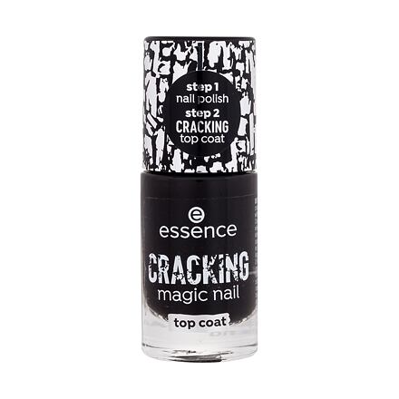 Essence Cracking Magic Nail Top Coat krycí lak na nehty s popraskaným efektem 8 ml odstín černá