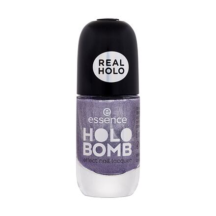 Essence Holo Bomb holografický lak na nehty 8 ml odstín fialová