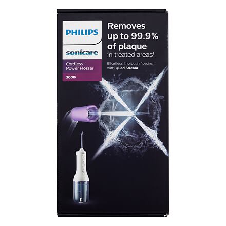 Philips Sonicare Cordless Power Flosser 3000 HX3826/31 White přenosná ústní sprcha pro čištění mezizubních prostor unisex
