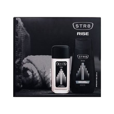 STR8 Rise pánský dárková sada deodorant 85 ml + sprchový gel 250 ml pro muže poškozená krabička
