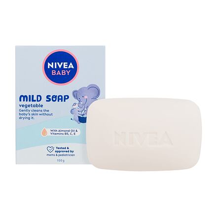 Nivea Baby Mild Soap dětské jemné tuhé mýdlo 100 g pro děti