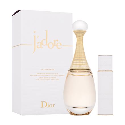 Christian Dior J'adore dámská dárková sada parfémovaná voda 100 ml + parfémovaná voda v naplnitelném flakonu 10 ml pro ženy