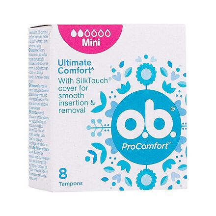 o.b. ProComfort Mini tampony se snadným zaváděním a vyjímáním 8 ks pro ženy