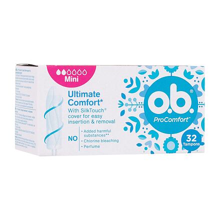 o.b. ProComfort Mini tampony se snadným zaváděním a vyjímáním 32 ks pro ženy