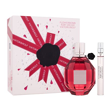 Viktor & Rolf Flowerbomb Ruby Orchid SET1 dámská dárková sada parfémovaná voda 100 ml + parfémovaná voda 10 ml pro ženy