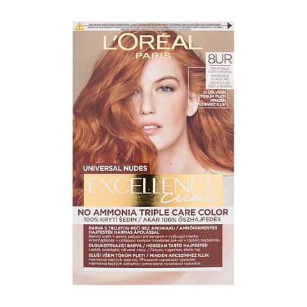 L'Oréal Paris Excellence Creme Triple Protection dámská barva na vlasy na barvené vlasy 48 ml odstín oranžová pro ženy poškozená krabička