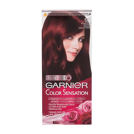 Garnier Color Sensation dámská permanentní barva na vlasy 40 ml odstín červená pro ženy poškozená krabička
