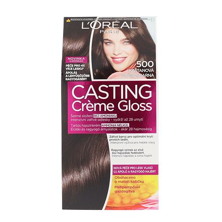 L'Oréal Paris Casting Creme Gloss dámská barva na vlasy 48 ml odstín 500 medium brown pro ženy