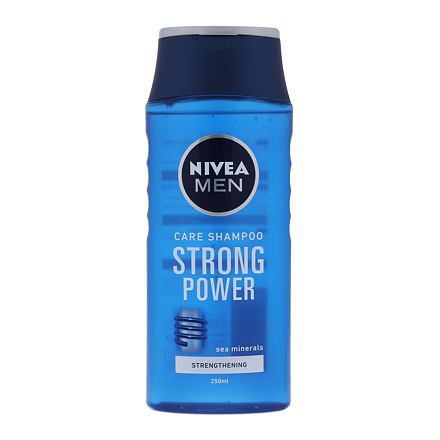 Nivea Men Strong Power pánský posilující šampon s mořskými minerály 250 ml pro muže