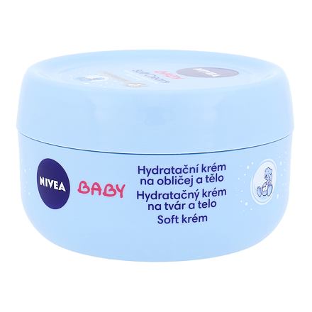 Nivea Baby Soft Cream dětský hydratační krém na obličej a tělo 200 ml pro děti