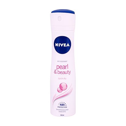Nivea Pearl & Beauty 48h dámský antiperspirant ve spreji pro jemné podpaží 150 ml pro ženy